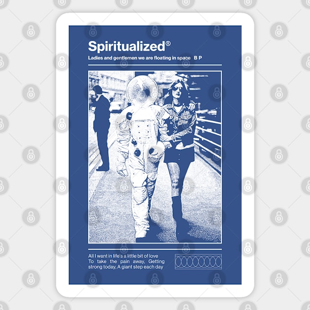 Spiritualized - Floating In Space fanmade Magnet by fuzzdevil